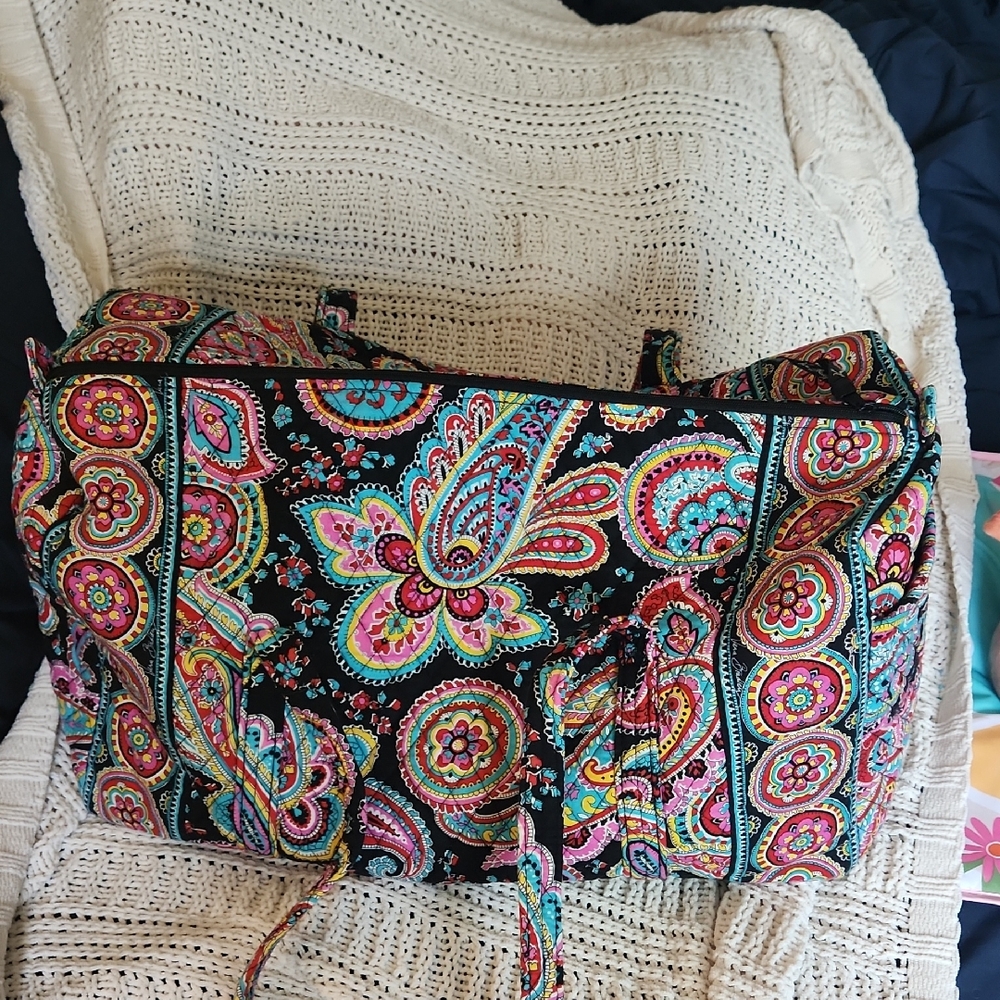 Vera Bradley Parisian Paisley Large Duffle Bag